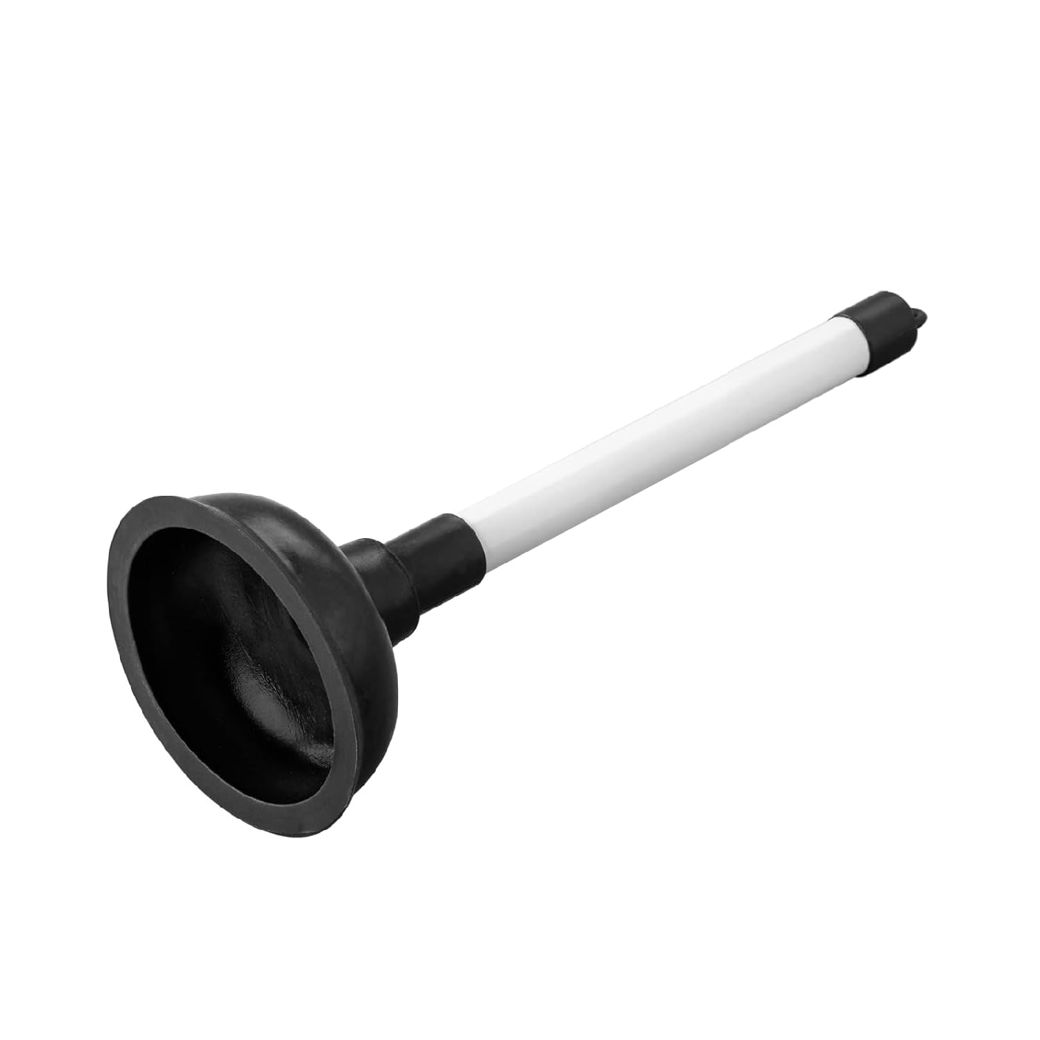 Merriway BH01938 100mm (4 inch) Sink Plunger with 225mm (9 inch) Plastic Handle Diameter White/Black