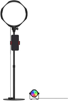 JOBY Beamo Studio Deluxe Lighting Kit, USB Studio Light for Video, Kit for Content Creator, Soft Key Light with Remote, Background Light with 12 Colors, GorillaPod Flexible Arm with Phone Mount