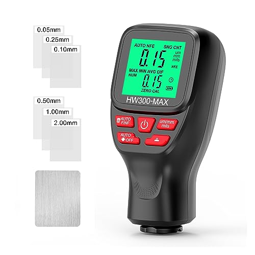 Medidor Digital de Espesor HW300-MAX 0-2000μm Negro miniatura 6