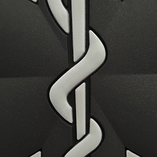 Acu Black Ems Emt Medic Paramedic Morale Tactical Pvc 3D Fastener Patch #TOP2