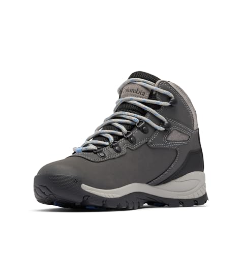 Columbia Womens Newton Ridge Lightweight Waterproof Hiking Boot, Quarry/Cool Wave, 11