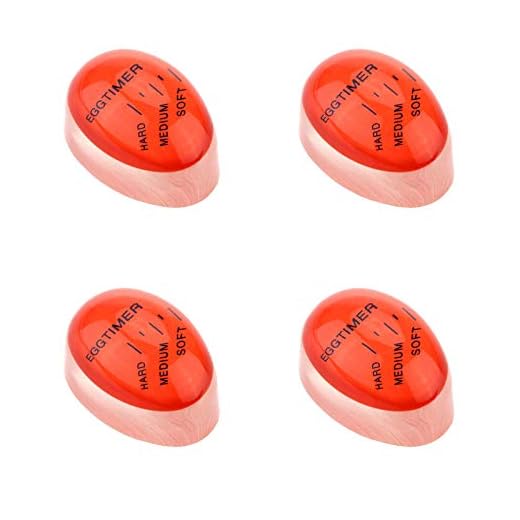 4 Pezzi Timer per Uova Sode Indicatore di Cottura Delle Uova Timer per Uova Divertente Perfetto Uova Sode Cottura Scegli la Maturità Delle Uova in Base Alla Temperatura e Ai per Uova Sode e Morbide