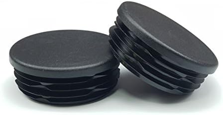 OGC (4 Pack) - 2 3/8 Inch OD Round Black for Plastic Plug by Cap Cover Tube Durable Chair Glide Insert Finishing Plugs