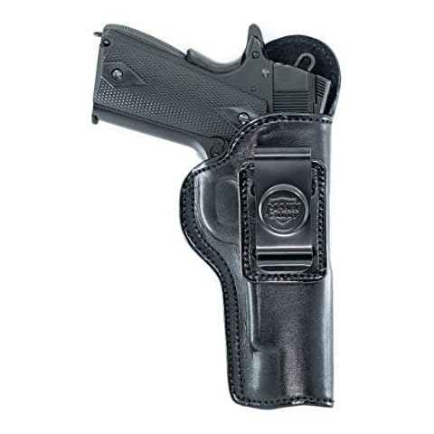 Maxx Carry IWB Leather Gun Holster for Taurus 1911 Full Size 5 inch Barrel | Colt 1911 | Kimber 1911 | Ruger SR1911 Standard and Other 5 inch 1911 Pistols, Black, Right Hand Draw Cover