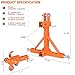 3 Point Trailer Hitch Dual 2”Receiver with Ball Hitch and Hook, 3 Point Hitch Receiver Tractor Mover Drawbar Hitch with Standard/5th Wheel/Goose Neck Connection, Cat.1 3 Point Hitch Attachment(Orange)