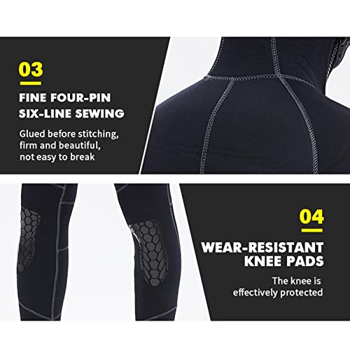 Newmind Macaquinho masculino de neoprene 5 mm de corpo inteiro para mergulho – 2GG