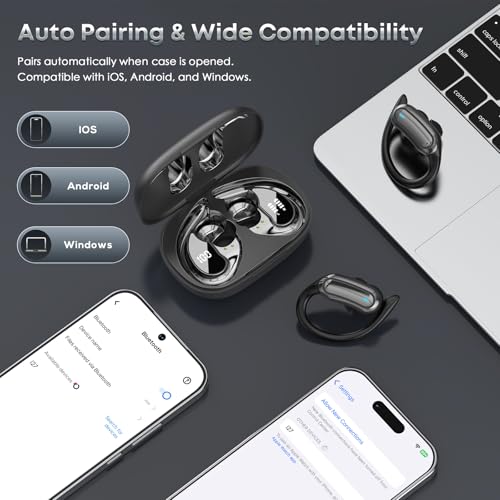 TRAUSI i27 Wireless Earbuds (Black) — view 6