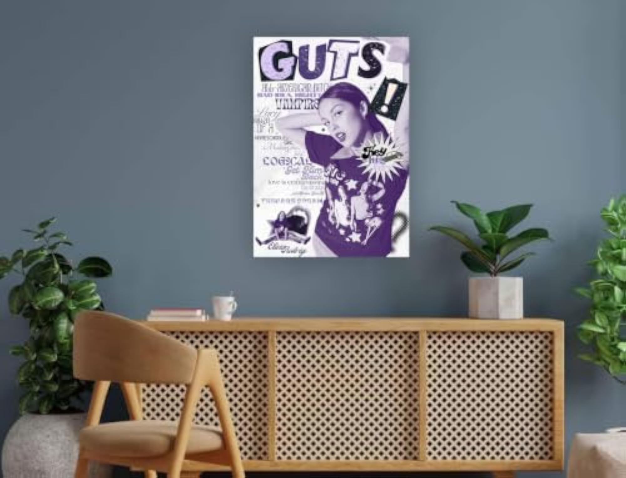 Olivia Rodrigo GUTS Album Tracklist Pop Rock Music Poster – BLING QUEEN