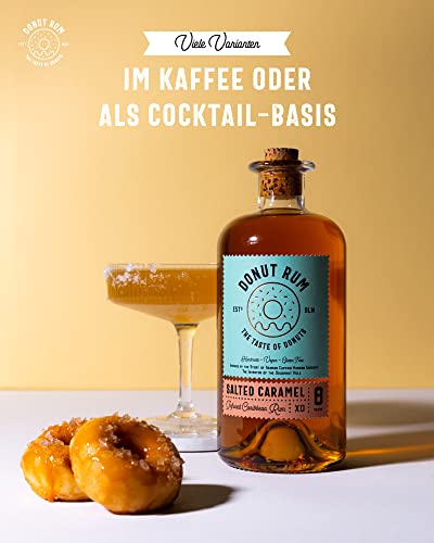 DONUT RUM - Salted Caramel - Karibischer Rum Mit Echtem Donut Geschmack 8 Jahre im Bourbon Fass gereift - Vegan… – Bild 6