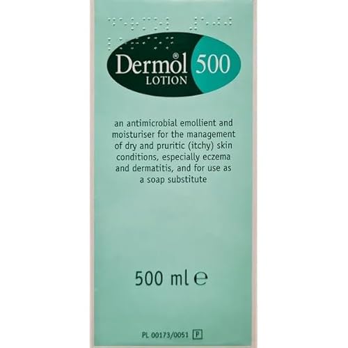 Image of Dermol 500 Lotion, Moisturising Emollient for Dry & Sensitive Skin, Soap Substitute, 500ml