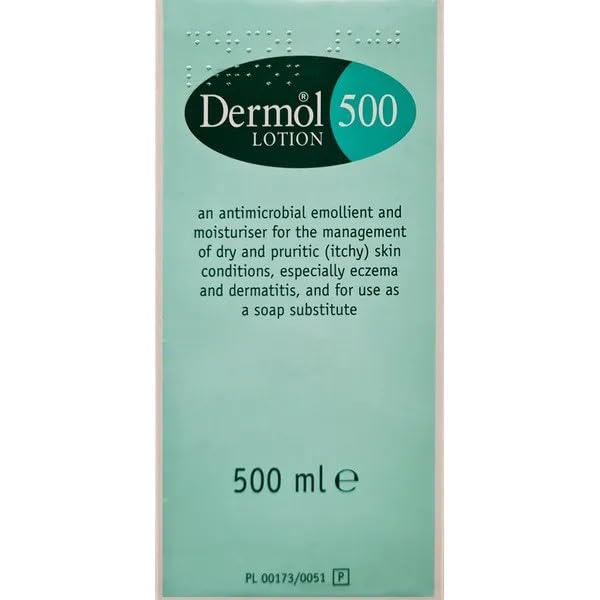 Antimicrobial Emollient Lotion Soap Substitute & Moisturising Skin Lotion Emollient Body Wash Bath and Shower Emollientcetraben Moisturising Lotion 500ml for Dry Itchy Sensitive Skin (1PCS)