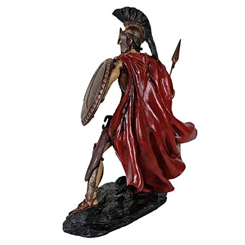Escultura Rei Leônidas de Esparta decorativa.
