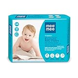 Mee Mee Premium Breathable (NB) size Baby Taped Diapers 12 Pcs, 5 Kgs for 0-1 Years, Super Absorbent, Cotton Soft with Wetness Indicator for New Born Babies/Infants with Protection Upto 12 Hrs