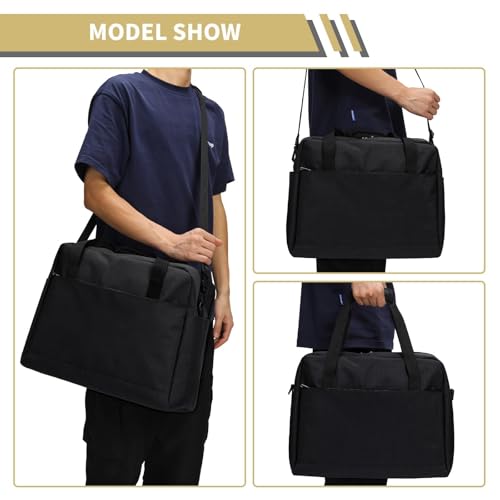 iFARADAY Carry on Duffle Bag for Travel - 16x7x12.5 Airline Approved Personal Item Travel Bag with Shoulder Strap for Men and Women (Black) image 4
