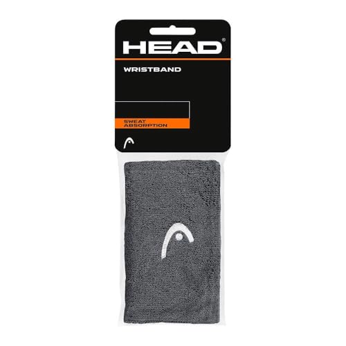 HEAD Muñequera de 5” Accesorio de Tenis, Adultos Unisex, Antracite, Talla única
