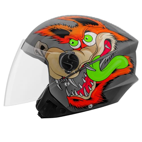 CAPACETE ABERTO PRO TORK NEW LIBERTY 3 COYOTE BRILHANTE CINZA TAM. 56