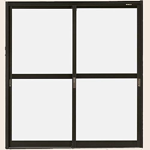 店舗引戸 半外付型 2枚建て 中桟付き ランマなし 16518 W：1,690mm × H