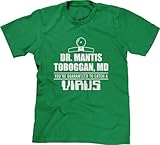 Dr Mantis Toboggan Pop Culture Parody Fan Art Mens T-Shirt, XL, Green