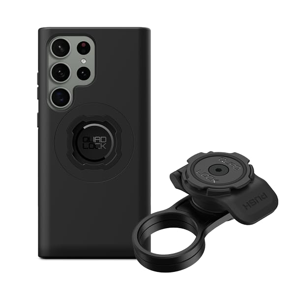 Support vélo de route Quad Lock potence et coque MAG Samsung S23 Ultra pour GPS
