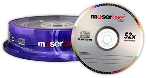 Image of Moserbaer Pro CD-R 700MB 80 Min. 52x (10 Pack)