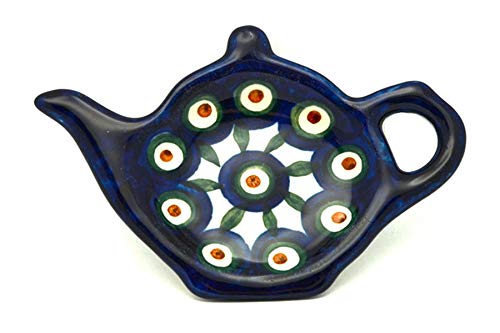 Polish Pottery Tea Bag Holder - Peacock-image-14