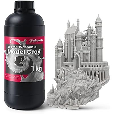 phrozen Sonic Mini 8K S LCD Resin 3D Printer Bundle with Water-Washable Model Gray 1KG