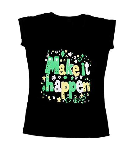 Image of indi weaves Girls Pure Cotton Chest Printed Half Sleeves Round Neck T-Shirts (Pack of 4)