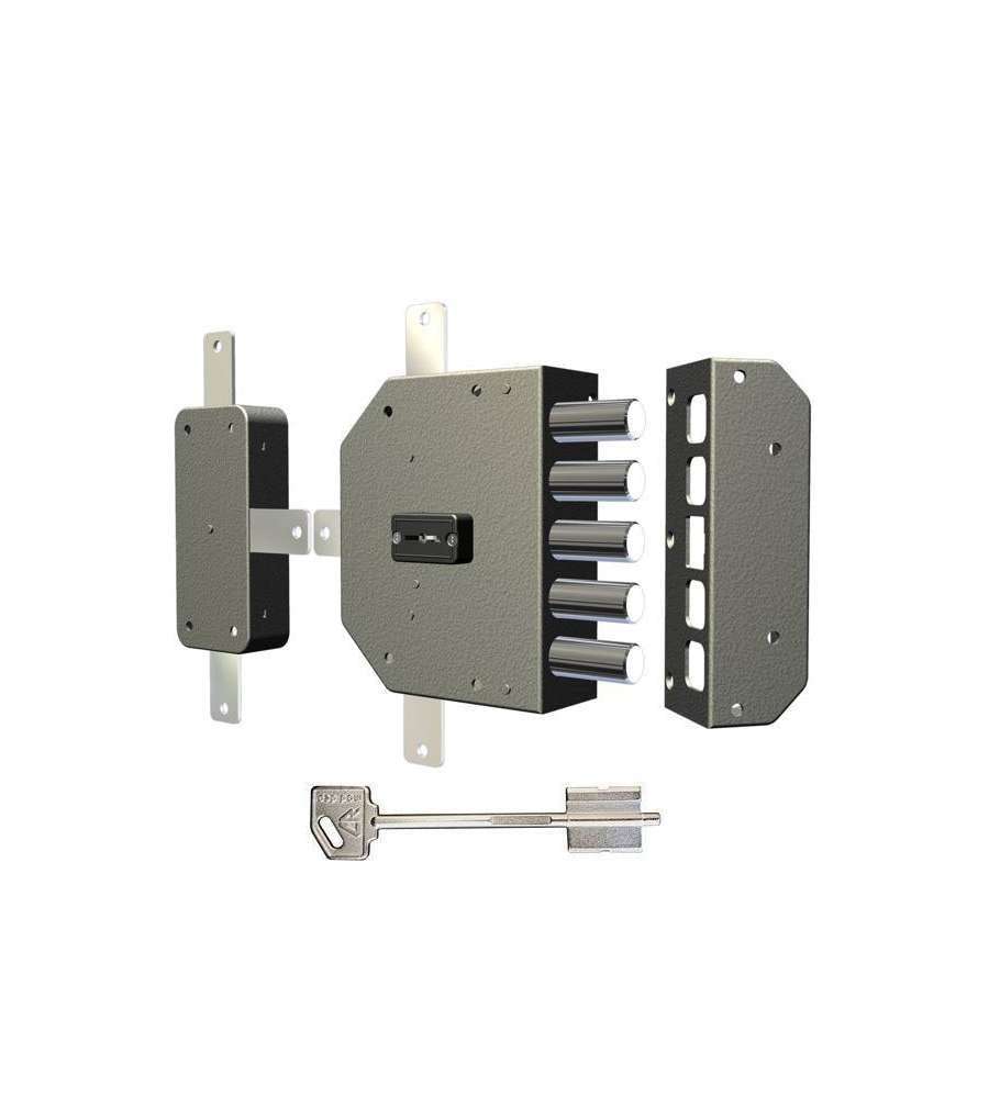 Cr Serrature 2300 Serratura Da Applicare Senza Scrocco, Entrata Sinistra, 60 Mm - 4