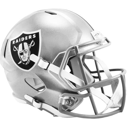 Las Vegas Raiders Current New Riddell Speed Replica Full Size Football Helmet - NFL Replica Helmets