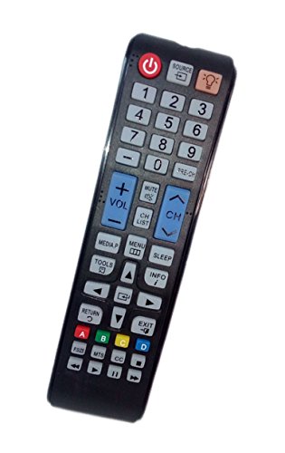 Replaced Remote Control Compatible for Samsung PN60E530A3FXZA T28D310NH PN60F5300BFXZA UN32EH4050FXZA UN46EH5000 UN60EH6000 LED HDTV Plasma TV