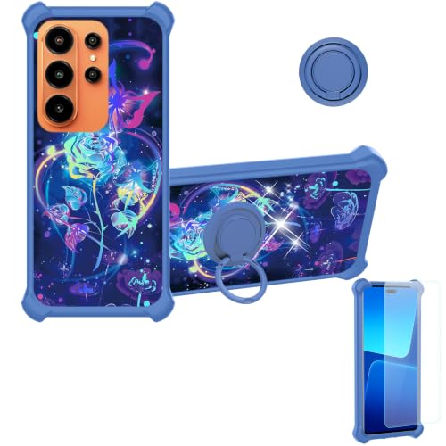 �Ή� Blackview WAVE 10C �P�[�X Phone Case [1�� 9H+�d�x���� �K���X�t�B����] �d��PC�{��V���R�� �ϏՌ��� [360�x��]�����������O�X�^���h]���[�U�[���ˌ��� IMDL-LMG