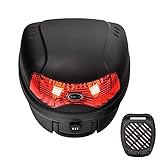 Fkstyle【鍵の管理から解放】 リアボックス 30L ダイヤルロック式 トップケース バイク用ボックス 鍵不要 防水 原付 スクーター 汎用ベース付き ヘルメット収納可 通勤 通学 買い物