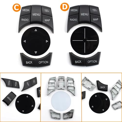 Bouton menu touches souris multimedia et frein a main pour console BMW Type B