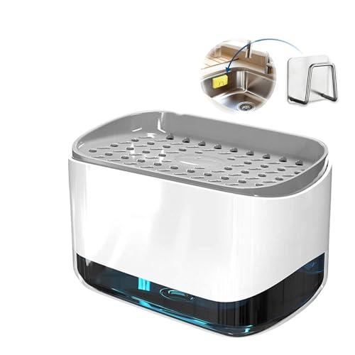 Dhogare Dispensador Jabon Cocina. Dosificador Jabon Cocina Jabonera Cocina Soporte Estropajo Fregadero Dispensador de Jabon Cocina Dispensador de Jabon Gadgets Cocina Porta Estropajos Fregadero