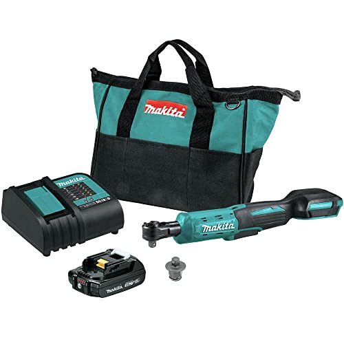 Makita XRW01SR1 Cordless ratchet kit, 3/8 in. and 1/4 in. drive, 2.0 Ah