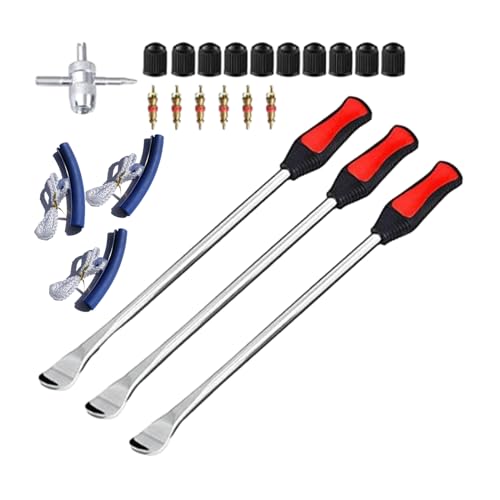JzcsdkSIL Tire Levers Spoon Set Heavy Duty Motorcycle Bike Car Tire Irons Tool Kit Tire Changing Spoon Rim Protector Set of 3