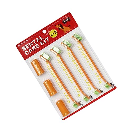 POPETPOP Kit De Cepillos De Para Mascotas Cepillo De Profesional Práctico Para y Perros Portátil Para Dedos