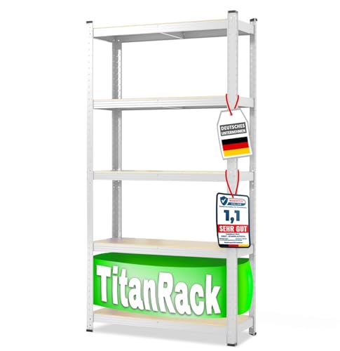 casa pura Schwerlastregal 220 x 90 x 60 cm weiß | Steckregal, Lagerregal, Standregal, Stecksystem...