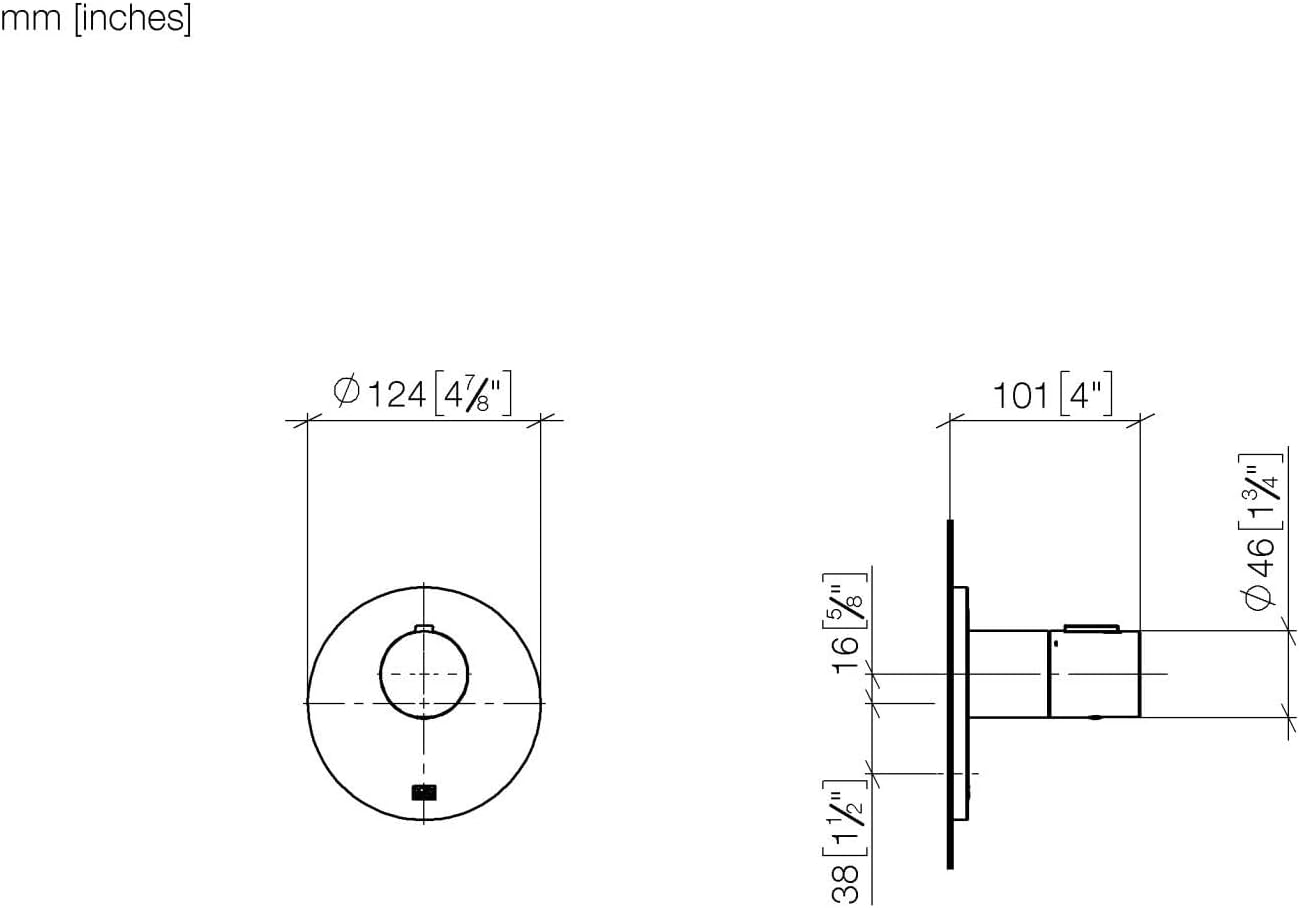 Dornbracht 36503979-00 - xTOOL Concealed thermostat without volume control 3/4", polished chrome