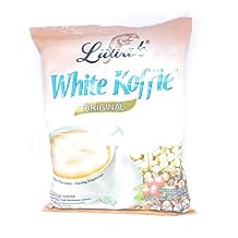 LUWAK White Koffie LOW ACID 3in1 Instant Coffee 13.5oz, Pack of 20 sachets