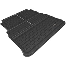 3D MAXpider Custom Fit Kagu Foldable Cargo Liner Black Compatible with Mercedes-Benz EQS SUV 7-Seat 2023-2026 - Cargo Liner