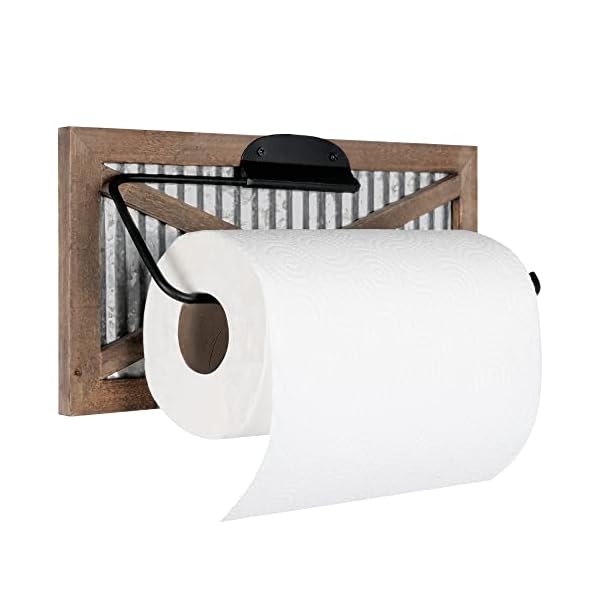 Autumn Alley Rustic Farmhouse Paper Towel Holder Wall Mount - Country Home Decor Rustic Farmhouse for Kitchen - Wood and Galvanized Kitchen Decor - Farmhouse Kitchen Wall Decor Autumn Alley Rustic Farmhouse Paper Towel Holder Wall Mount - Country Home Decor Rustic Farmhouse for Kitchen - Wood and Galvanized Kitchen Decor - Farmhouse Kitchen Wall Decor