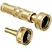Twinkle Star Solid Brass Heavy Duty Adjustable Twist Hose Nozzle Jet Sweeper Nozzle, TWIS3231