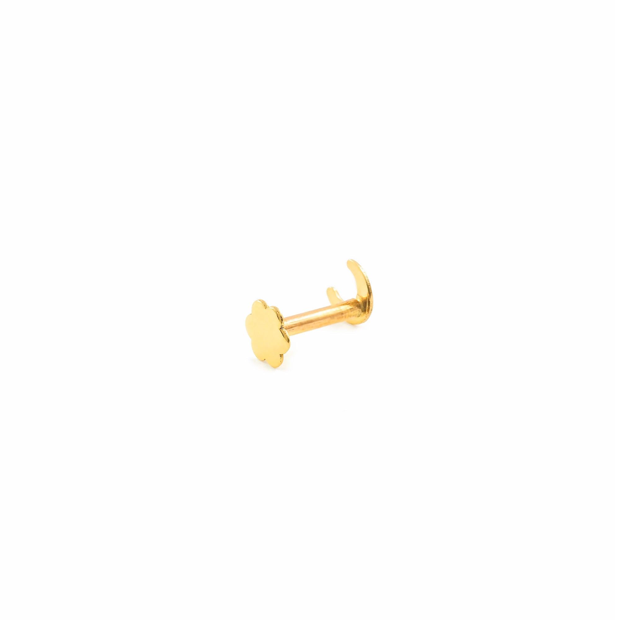 Piercing Oro cartilago luna 4 mm (9kts) - Estuche Regalo - Certificado de Garantía - Mondepetit
