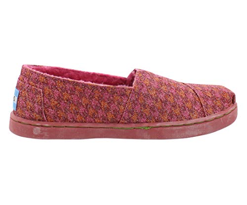 TOMS Classic Houndstooth Girl's Shoes Size 3, Color: Red3