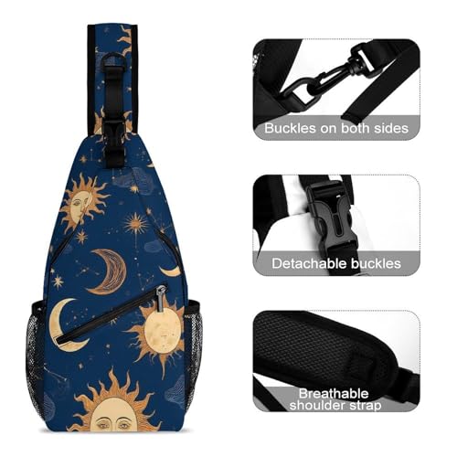 Womens Crossbody Bag, Comfy Adjustable Sling Bag for Shopping, Camping, Fashion Travel Chest Pack3