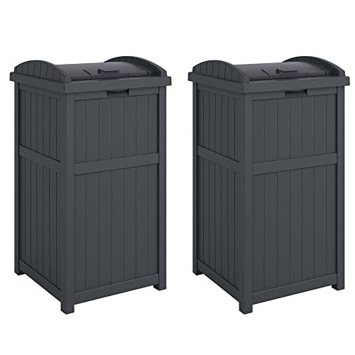Suncast Trash Hideaway Refuse Container 2-Pack