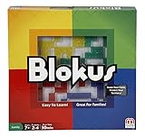 Mattel Games Blokus Spiel, Brettspiel für die Familie, Strategiespiel, für 2-4 Spieler, Gesellschaftsspiel, ab 7 Jahren, BJV44