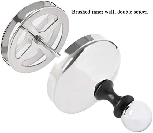 FOCCTS Ręczny spieniacz do mleka ze stali nierdzewnej 304 Double Mesh 500 ml + kawa Latte Art Pen do produkcji kawy, cappuccino