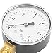 Air Hydraulic Pressure 1/4 NPT Side Mount Manometer 0 6 Bar Measurement Metal Case Mini Size Portable Tool for Industrial and Home Use